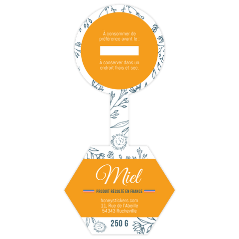 Jolie Jade – Étiquette de scellage hexagone 250g