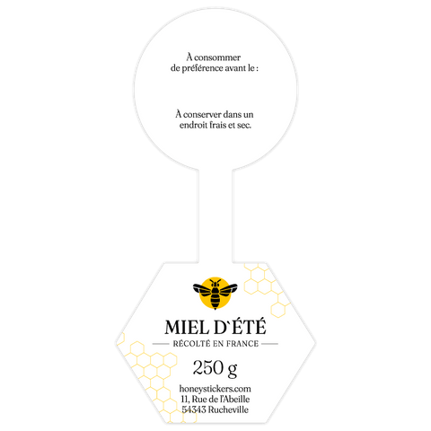 Charmant Charly – Étiquette de scellage hexagone 250g