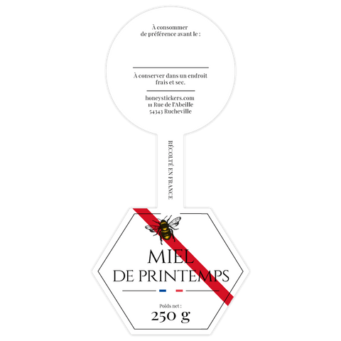 Fameux François – Étiquette de scellage hexagone 250g