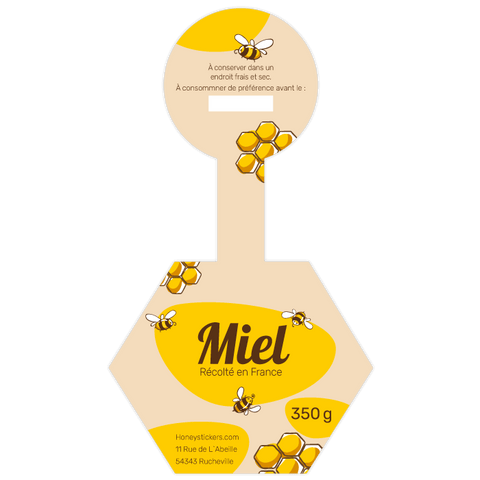 Adorable Aurélie – Étiquette de scellage hexagone 350g