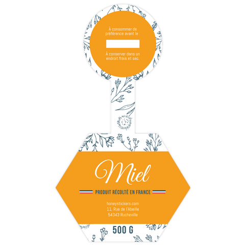 Jolie Jade – Étiquette de scellage hexagone 500g