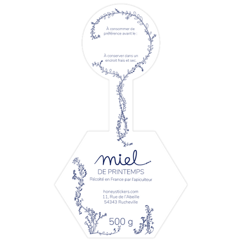 Classique Chloé – Étiquette de scellage hexagone 500g