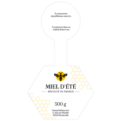 Charmant Charly – Étiquette de scellage hexagone 500g