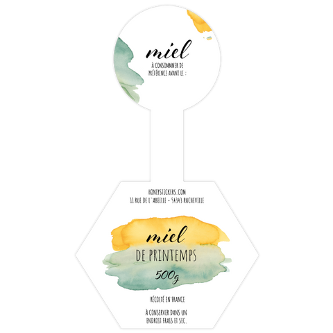 Joyeuse Julie – Étiquette de scellage hexagone 500g