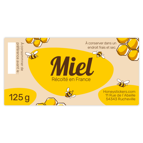 Adorable Aurélie – Étiquette rectangulaire 125g