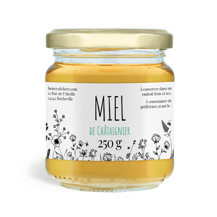 Étiquettes pour pots de miel – Créez vos étiquettes personnalisées
