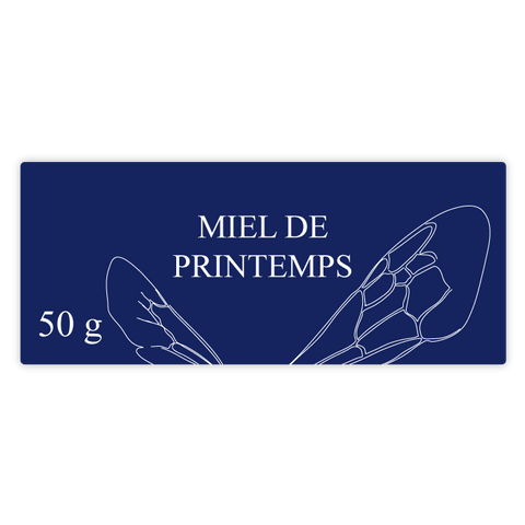 Bleu Bernard – Étiquette rectangulaire 50g
